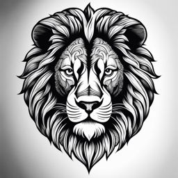 majestic lion tattoo design symbolizing strength, courage, and leadership. 