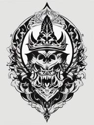 goth tattoo simple  simple vector color tattoo