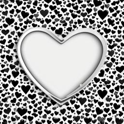 Heart Background Wallpaper - white heart and black background  