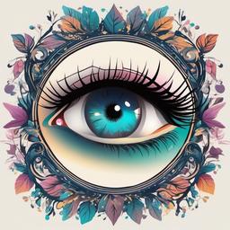 Eyes clipart - enchanted eyes in a fantasy world  color,minimalist,vector clipart