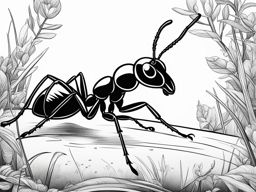 ant clipart black and white 