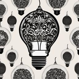 Lightbulb clipart - lightbulb with a decorative shade  