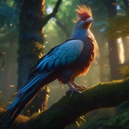 Zephyra Windwhisper, an ethereal aarakocra druid protecting a sacred grove detailed matte painting, deep color, fantastical, intricate detail, splash screen, complementary colors, fantasy concept art, 8k resolution trending on artstation unreal engine 5