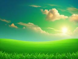 Sky And Green Grass Background  ,desktop background wallpaper