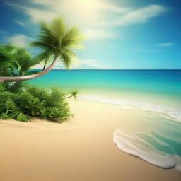 Beach Background Wallpaper - beach 3d background  