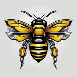 bumble bee transformer tattoo  vector tattoo design