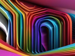 Rainbow 3D Background  