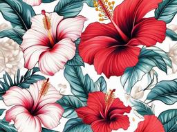 Hibiscus Tattoo Ideas - Explore creative possibilities with hibiscus tattoo ideas, incorporating unique elements and styles to personalize your ink.  simple color tattoo, minimal, white background