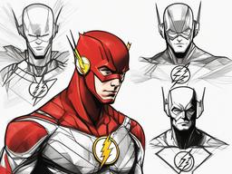 drawings of the flash  minimal rough sketch scribbles,doodles,black and white