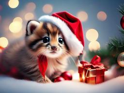 Cute Christmas Animal Wallpaper  