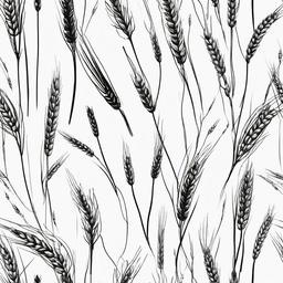 drawings of wheat  minimal rough sketch scribbles,doodles,black and white