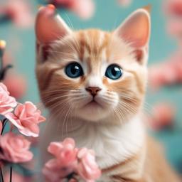 Cat Background Wallpaper - a cute cat wallpaper  