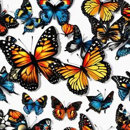 Butterfly Background Wallpaper - butterflies black background  