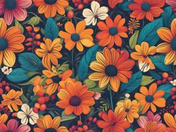 flower clipart - a colorful and vibrant flower illustration. 