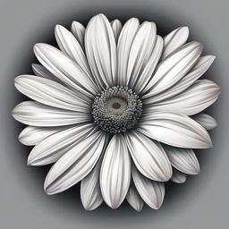 White Daisy Tattoo-Preference for timeless elegance with a white daisy tattoo, capturing the simplicity and purity of the bloom.  simple vector color tattoo