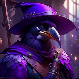 kenku bard storyteller, using stolen voices to captivate audiences with epic tales. 