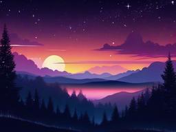 Pretty Night Sky Wallpaper  ,desktop background wallpaper