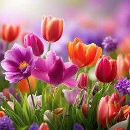 beautiful spring flowers wallpaper  ,background wallpaper