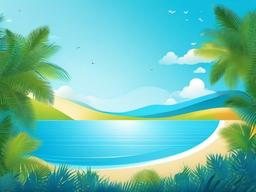 Blue Summer Background  background