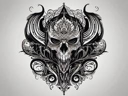 gothic dark tattoos  simple vector color tattoo