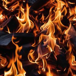 Fire Wallpaper - Campfire flames in high contrast  background wallpaper