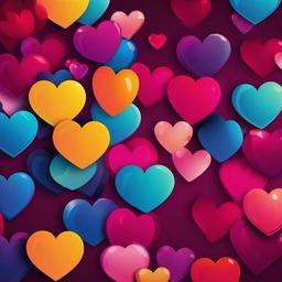 Heart Background Wallpaper - multi heart background  