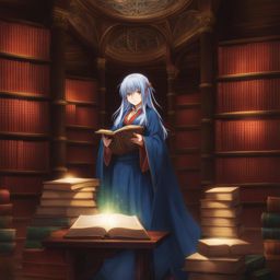 kenja no mago - masters ancient magical tomes within a hidden, mystical library. 