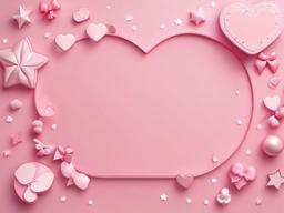 Cute Pink Wallpaper Aesthetic-Pastel pink with cute icons like hearts, stars, and bows  background wallpaper