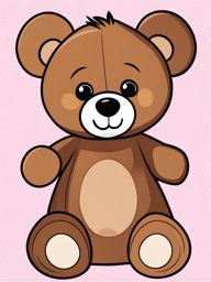 bear clipart - a cuddly and bear-shaped teddy bear for hugging. 