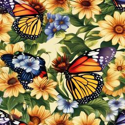 Flower Background Wallpaper - butterfly on flower wallpaper  