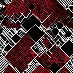 Geometric Background - black and red geometric background  