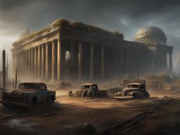 post-apocalyptic world - paint a haunting post-apocalyptic world with ruins and remnants of civilization. 