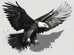 simple drawing of eagle  minimal rough sketch scribbles,doodles,black and white