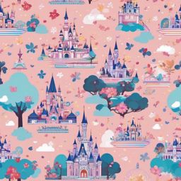 Cute Wallpapers Aesthetic - Kawaii Wonderland at Tokyo Disneyland  wallpaper style, intricate details, patterns, splash art, light colors