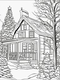 Christmas Color Book Pages  outling,coloring pages,black and white