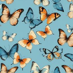 Butterfly Background Wallpaper - pastel blue butterfly wallpaper  