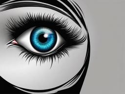 turkish eye tattoo  simple vector color tattoo