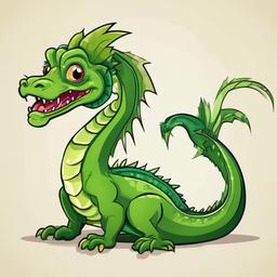 cartoon basilisk  , vector illustration, clipart