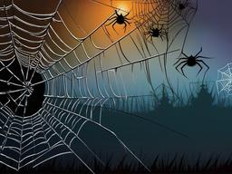 Spider Web clipart - spider web in a spooky setting  