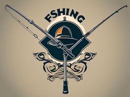 Fishing Pole Tattoo-Bold and dynamic tattoo featuring a fishing pole, perfect for fishing enthusiasts and those who appreciate the sport.  simple color vector tattoo