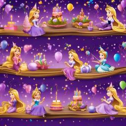 Birthday Background Wallpaper - rapunzel birthday backdrop  