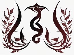 Scorpio Symbol Tattoo - Embrace simplicity and elegance with a tattoo featuring the iconic Scorpio symbol.  simple vector color tattoo,minimal,white background