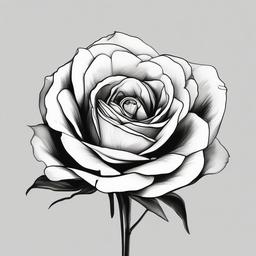 easy sketch of rose  minimal rough sketch scribbles,doodles,black and white