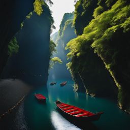 takachiho gorge - imagine the mesmerizing takachiho gorge at night, where boats are rowed through the gorge with torches, casting dancing shadows on the cliffs. 