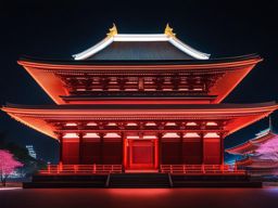 the neon pagodas: tokyo's ancient temples rebuilt with holograms 