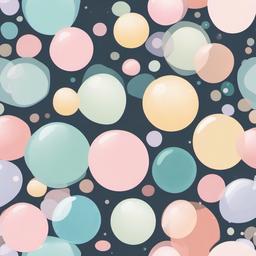 Bubble clipart - bubbles with a soft pastel palette  