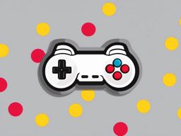 Joystick Emoji Sticker - Gaming control, , sticker vector art, minimalist design