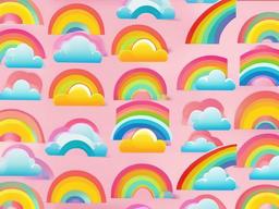 Wallpaper Cute Rainbow  