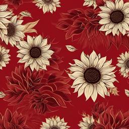 Sunflower Background Wallpaper - sunflower red background  
