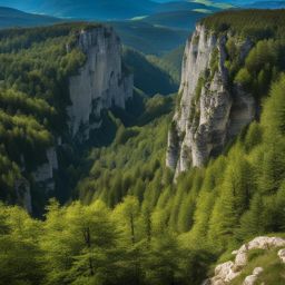 untouched vercors plateau - paint the untouched beauty of the vercors plateau, a limestone wonderland with dramatic cliffs and underground caves. 